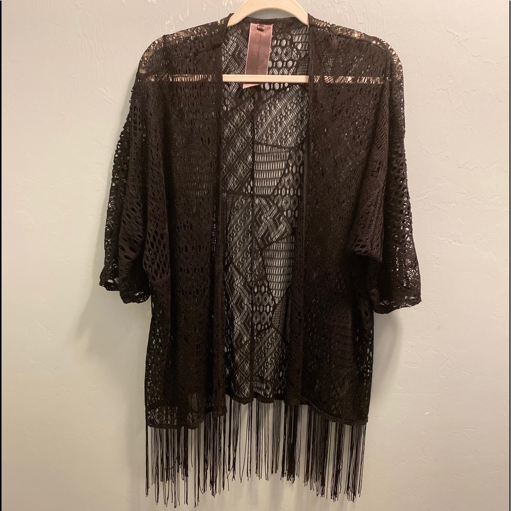 Moon collection black cardigan